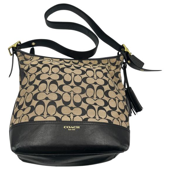 Coach Handbags - Coach Legacy Signature Tassel Convertible Hobo Duffle Shoulder Crossbody Bag